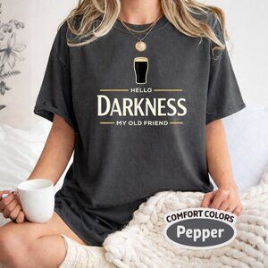 Comfort Colors Hello Darkness Irish Beer St Patrick’s Day Tee